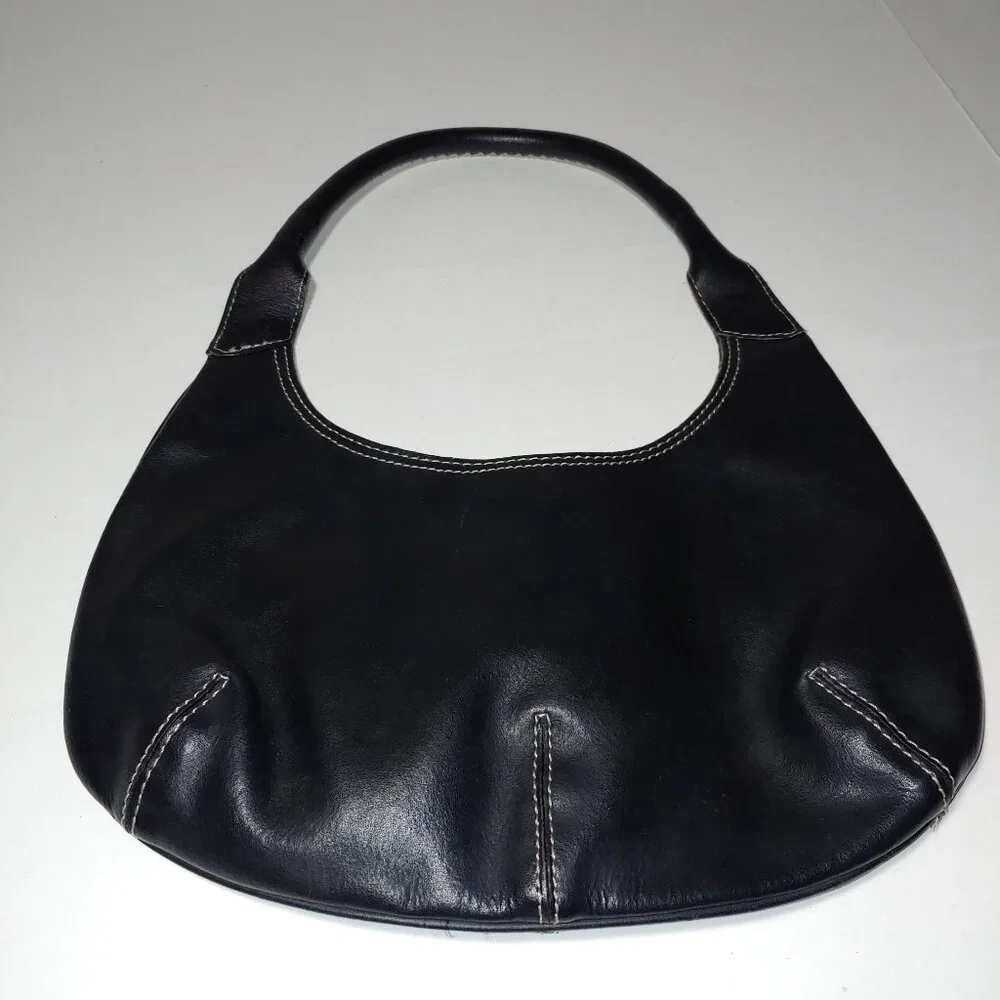 Nine West Genuine Leather Small Shoulder Bag Black